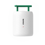 White textured golf texture with green handle on a white background