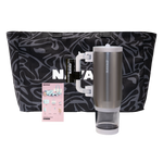 hydrostash silver water tumbler