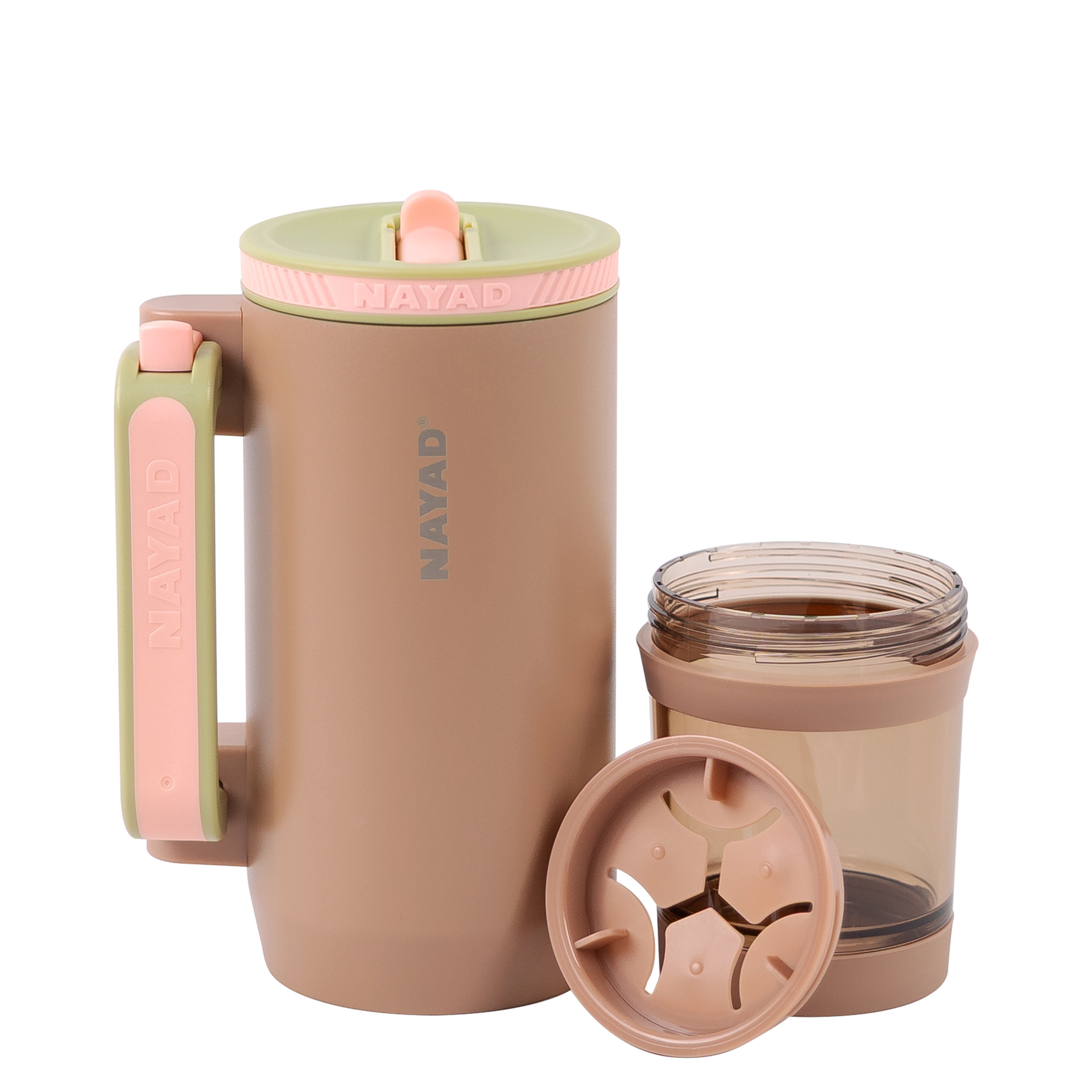 hydrostash oat latte brown water tumbler