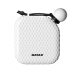 white nayad golf style whiskey flask