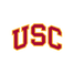 USC logo in red and yellow on a white background