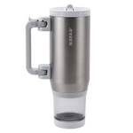 hydrostash silver water tumbler