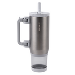 hydrostash silver water tumbler